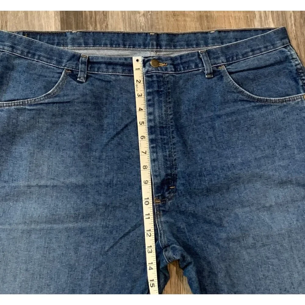 Wrangler Mens Authentic Jeans Sz 42X30 Premium Quality Denim Loose Straight Leg - Picture 7 of 11